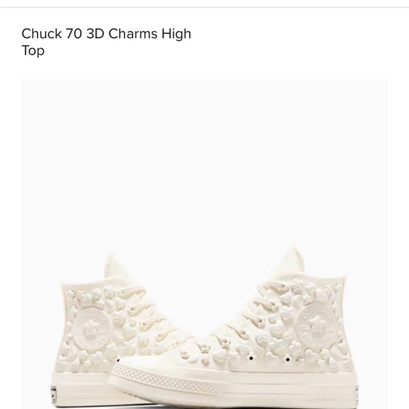 Converse Chuck 70 3D Charms High Top - Egret - Picture 3 of 13
